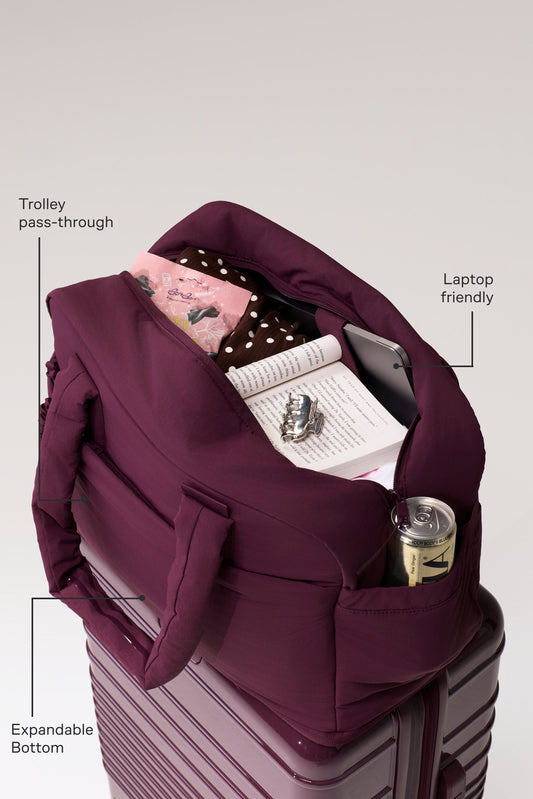 The Air Duffle in Plum