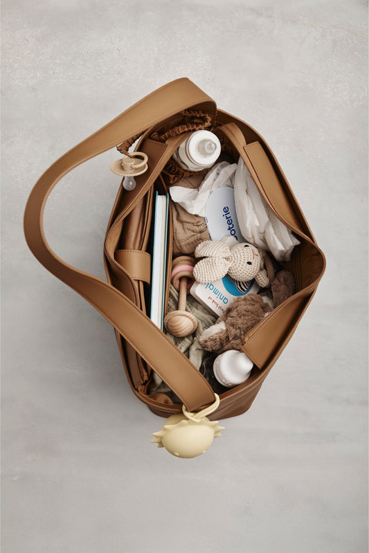 The Diaper Tote in Camel