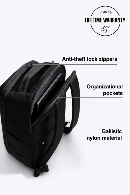 The Pro Travel Backpack in Black