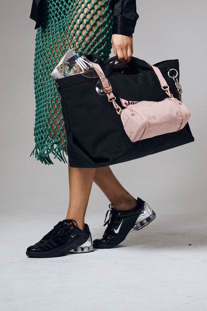 The Expandable Crossbody Charm in Atlas Pink