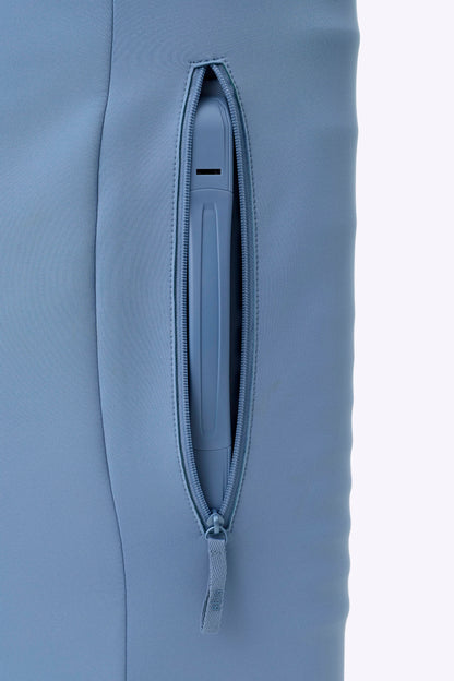The Hybrid Carry-On Luggage Cover in Dusty Blue
