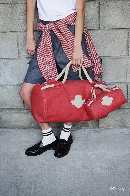 The Disney Small Duffle in Red Jeans