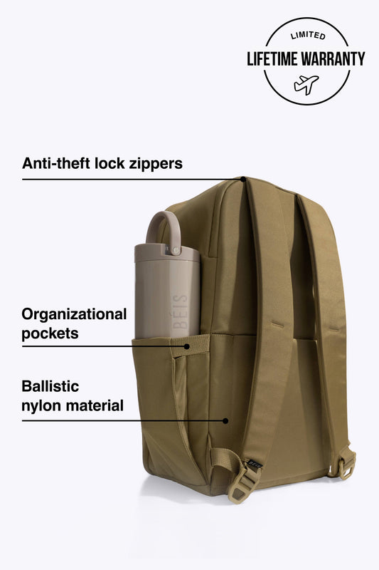 The Pro Travel Backpack in Khaki