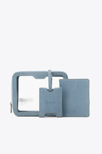 Gap x BÉIS The Passport & Luggage Tag Set in Denim Blue
