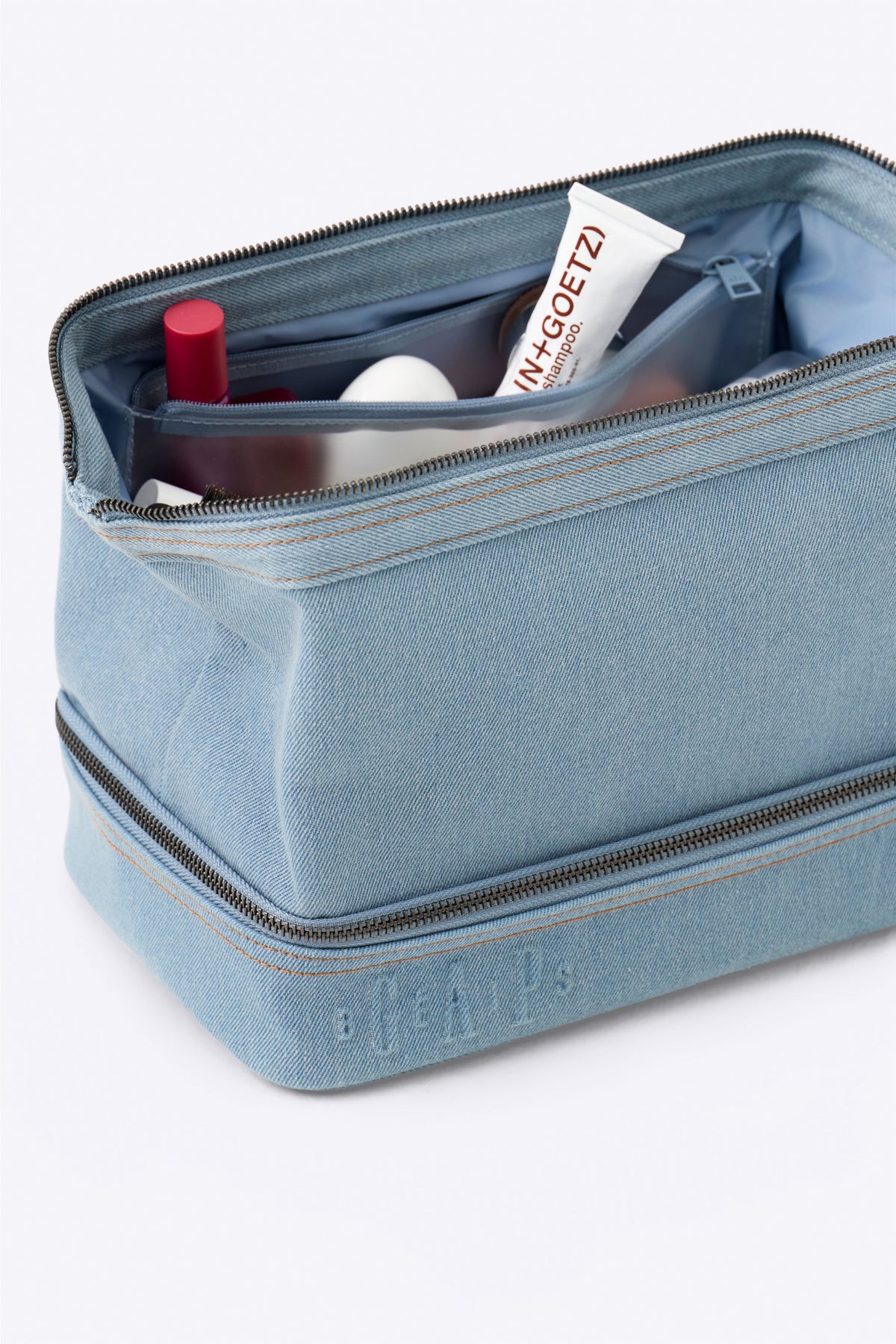 Gap x BÉIS The Dopp Kit in Denim Blue